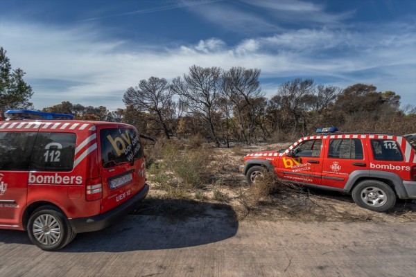 Los bomberos refuerzan las patrullas en El Saler ante el riesgo extremo de incendio el viernes