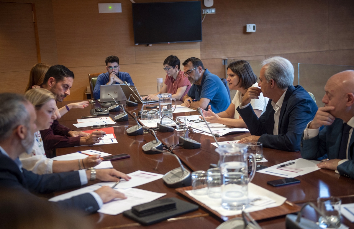 Comisión de seguimiento de la ejecución de los presupuestos Dana en la Diputación de Valencia. - Foto: DIVAL