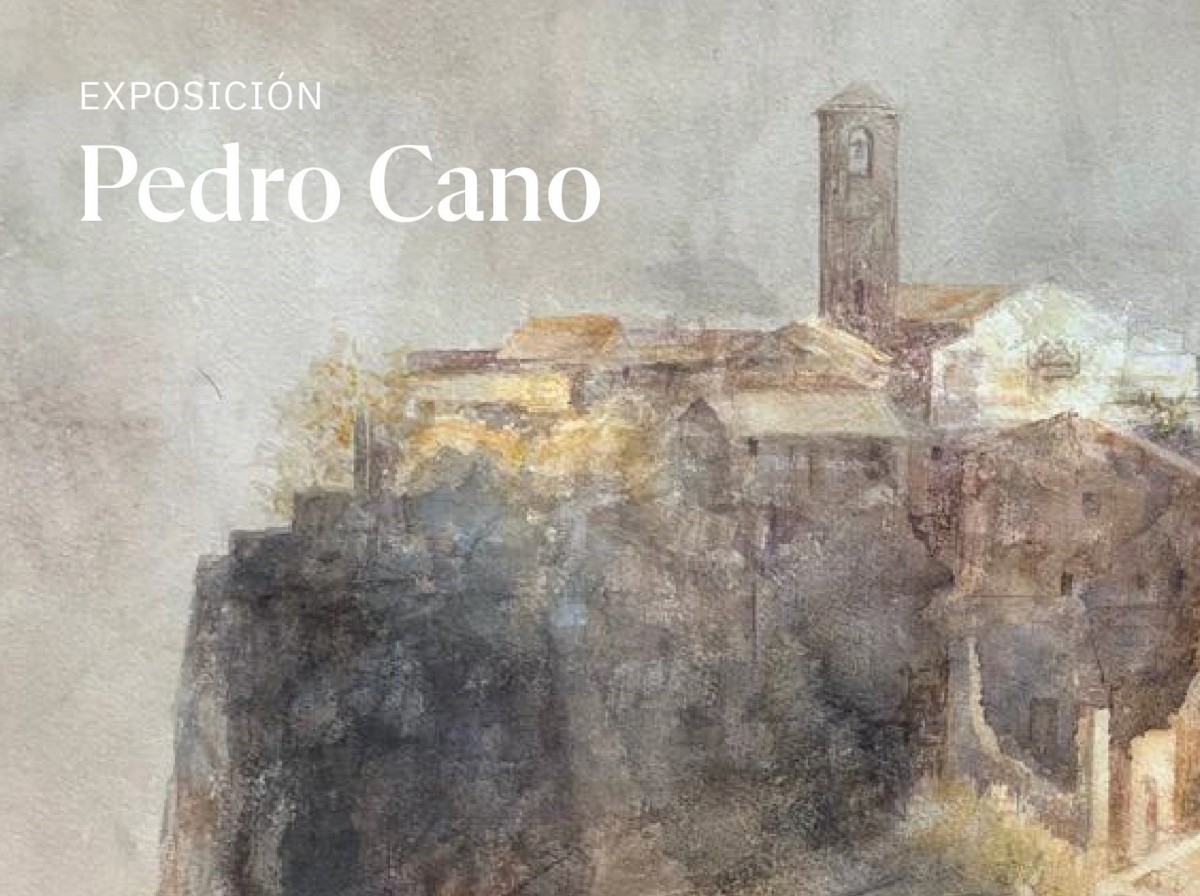 El pintor Pedro Cano abre una ventana a las 'Ciudades eternas' en el Paraninfo de la UMU