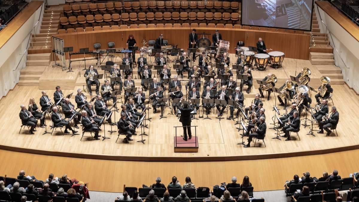 La BSMV, en la Sala Iturbi del Palau de la Música. - 