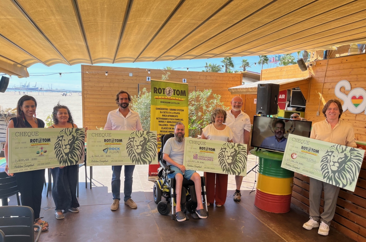 El Rototom Sunsplash entrega más de 42.000 euros a cuatro ONG gracias a su campaña solidaria