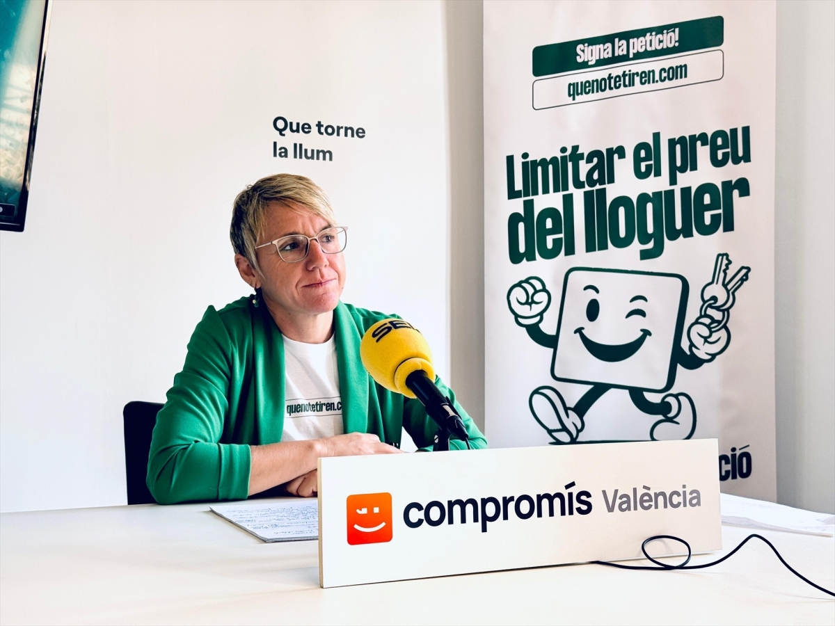 Compromís lanza una campaña de recogida de firmas para exigir que se limite el precio de los alquileres
