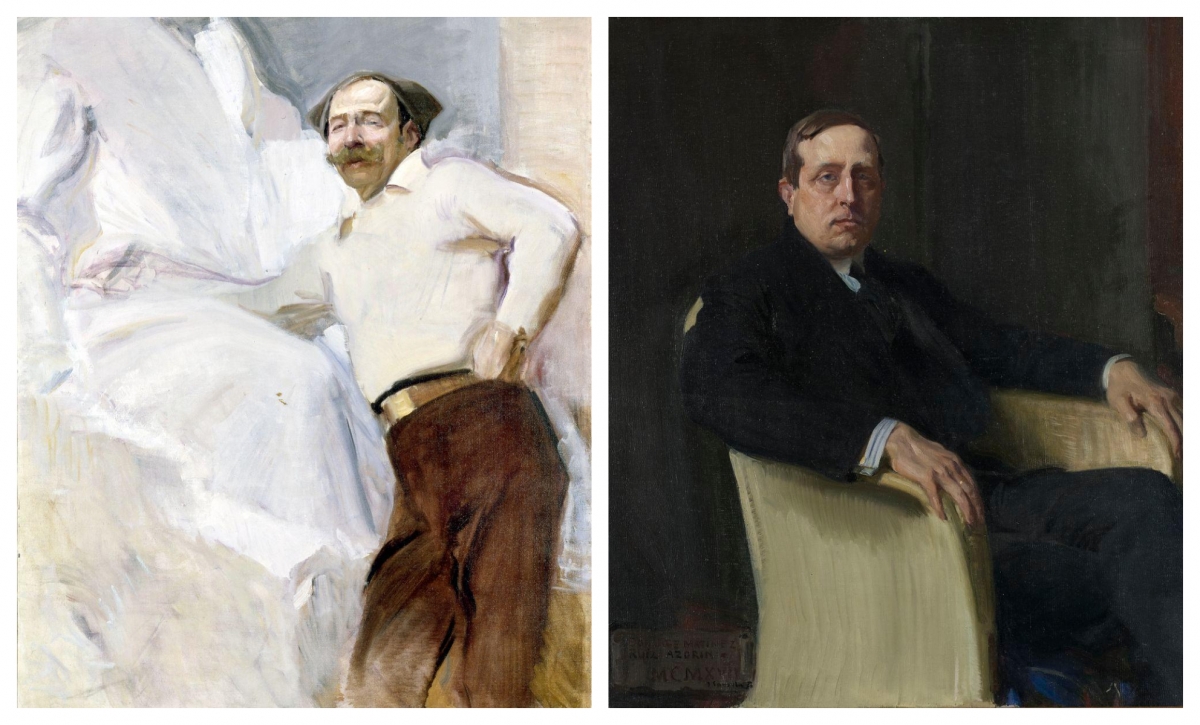 Retrato de Mariano Benlliure y Gil (izquierda) y José Martínez Ruiz (Azorín) (derecha). Sorolla. Hispanic Society. - Retrato de Mariano Benlliure y Gil (izquierda) y José Martínez Ruiz (Azorín) (derecha). Sorolla. Hispanic Society.