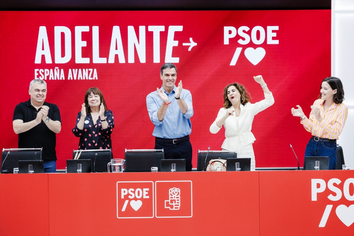 Pedro Sánchez tras las elecciones de 2023.