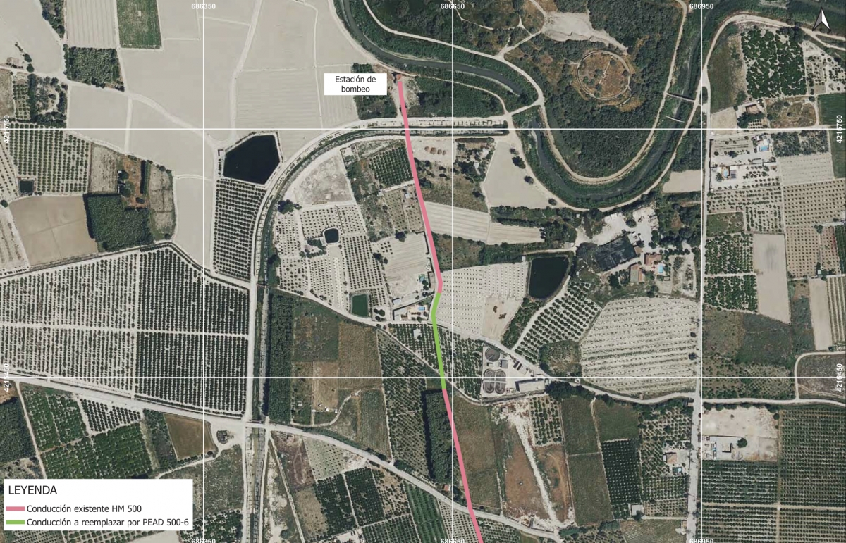 La Diputación sustituirá un tramo de tubería de impulsión de la Comunidad de Regantes de Belén en Jacarilla por 48.533 euros
