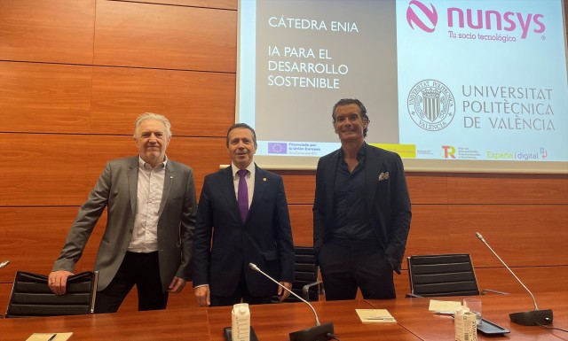 La UPV y Nunsys Group presentan la cátedra IA-UPV para formar a expertos en IA sostenible