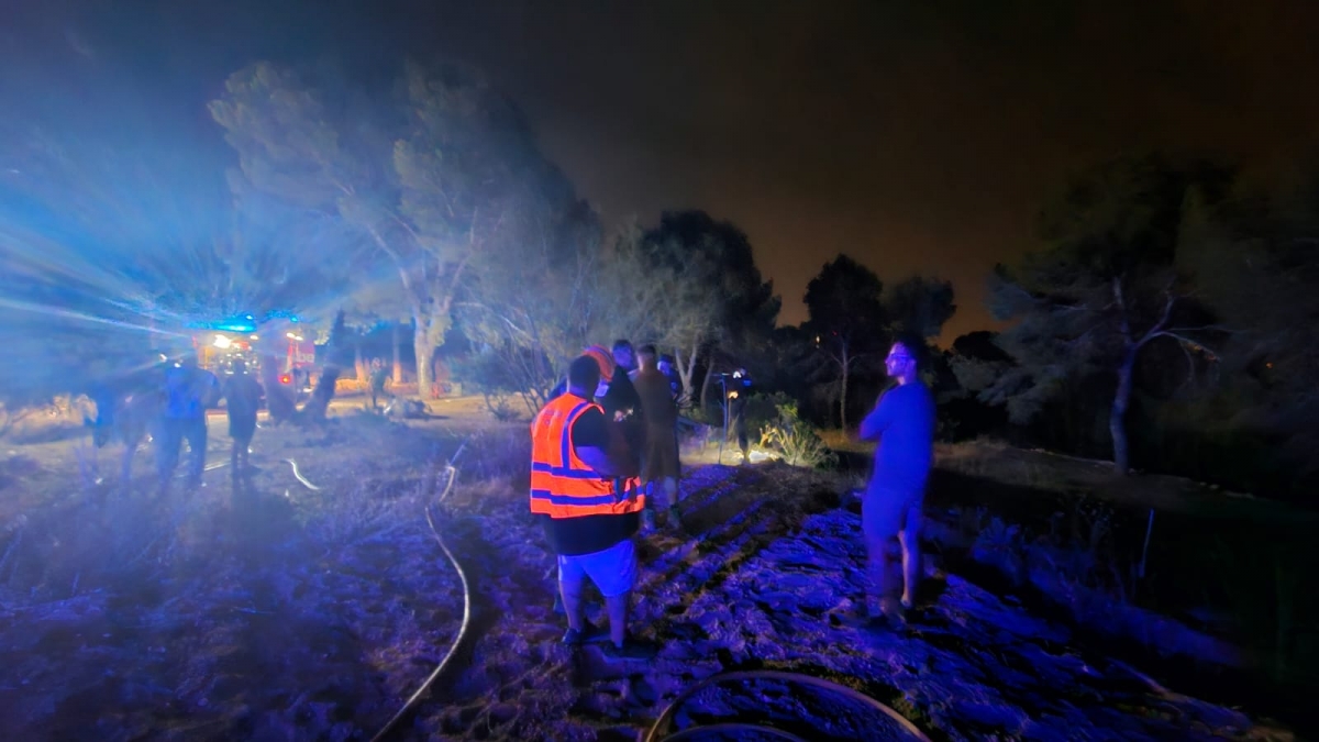 Controlado el incendio en la partida Gargasindi de Calp 