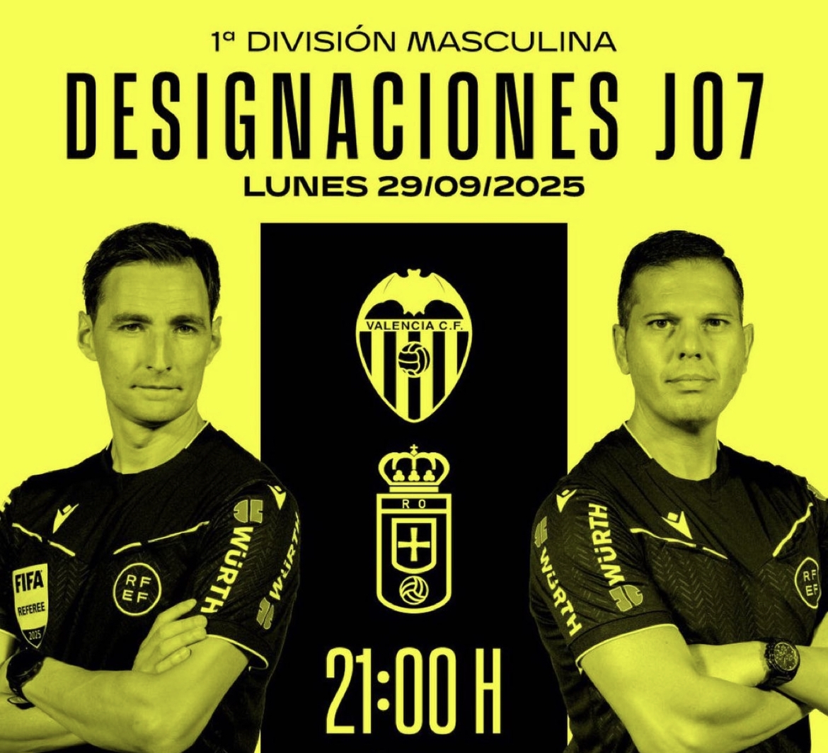 Ricardo de Burgos dirigirá el Valencia-Real Oviedo en Mestalla