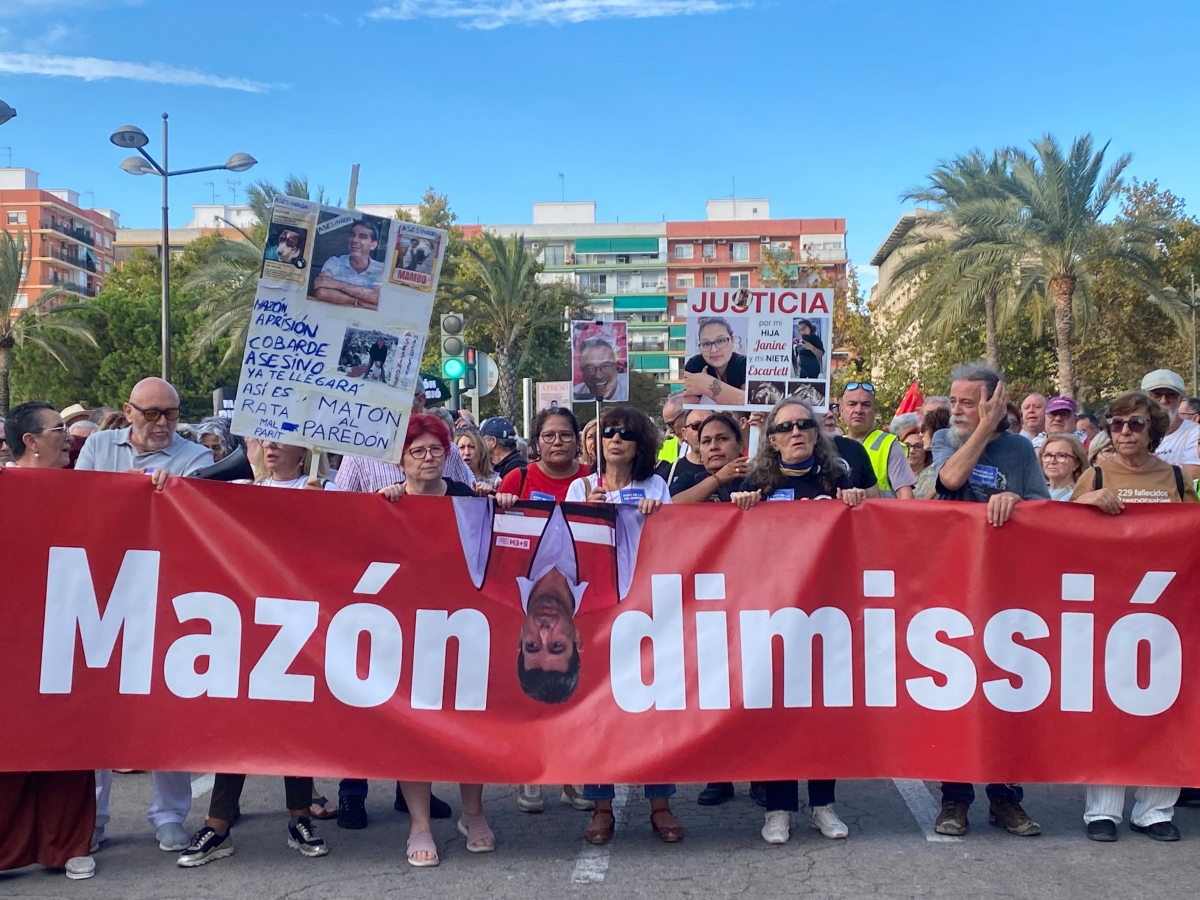 Dos manifestaciones salen de Paiporta y València para 