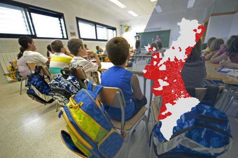 Más de 540.000 alumnos afectados por la cancelación de clases en 243 municipios valencianos