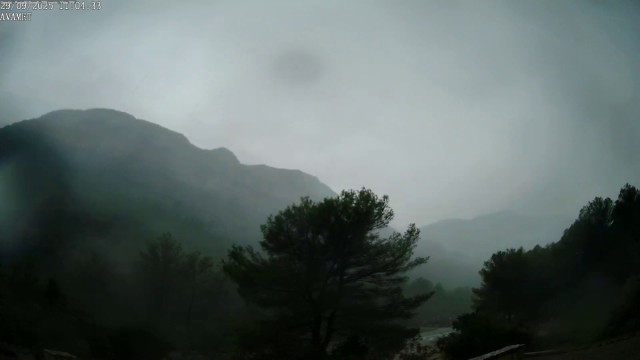El temporal de lluvias deja de más de 100 litros/m2 en La Torre de les Maçanes y en el interior de la Marina Alta 