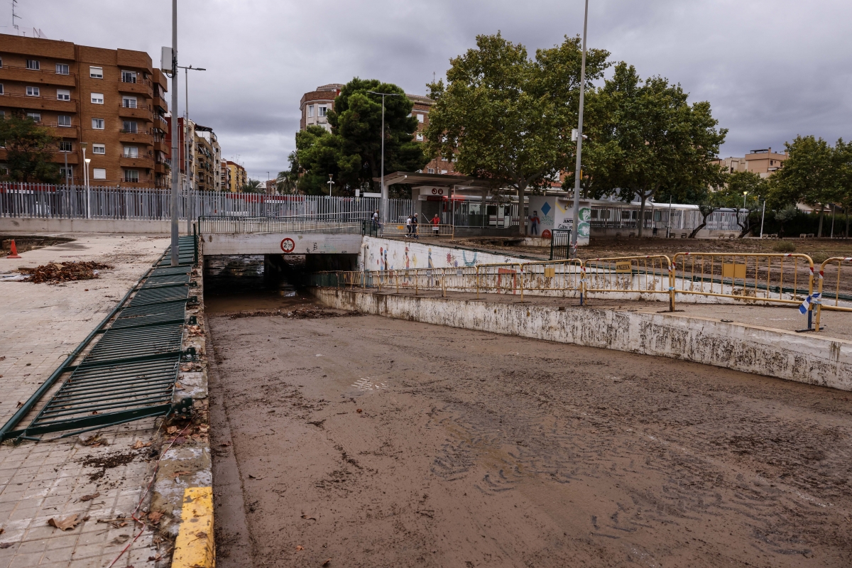 El túnel situado junto al barranco de La Saleta, en Aldaia.