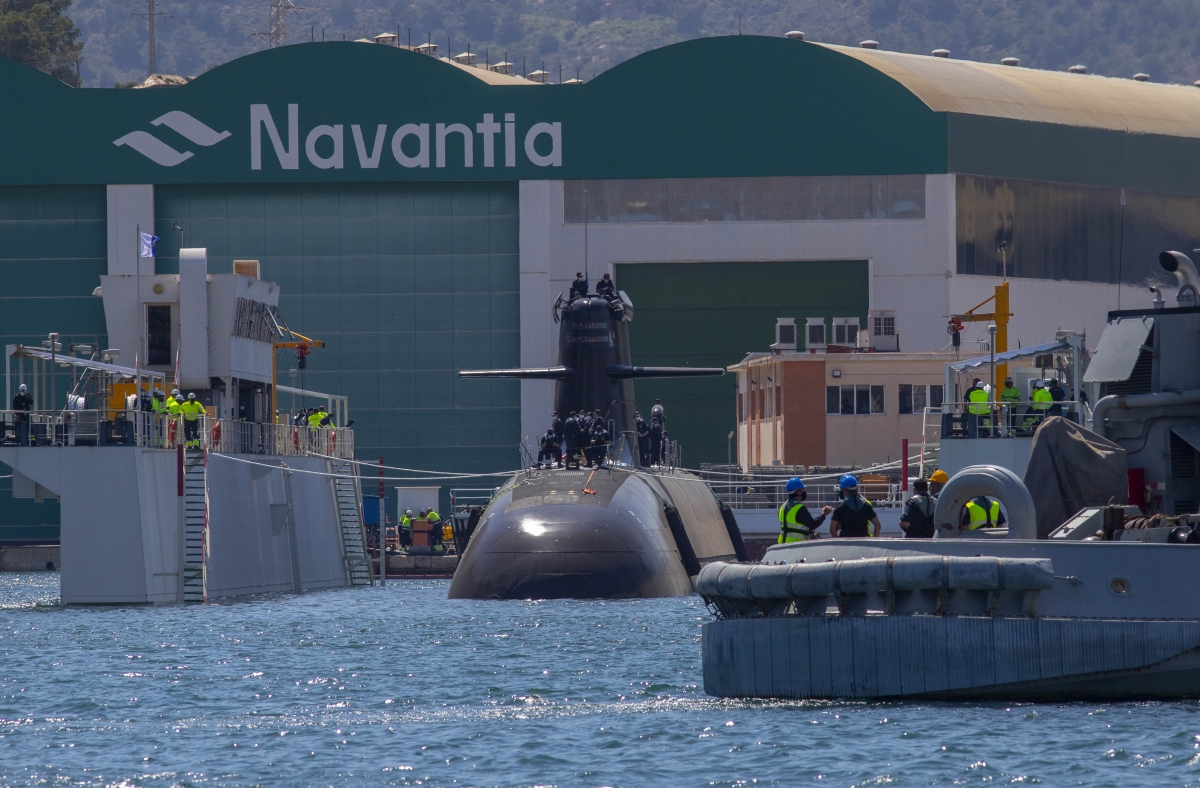 Cartagena vivirá el próximo viernes la puesta a flote del S-82 Narciso Monturiol con la presencia de la ministra Margarita Robles