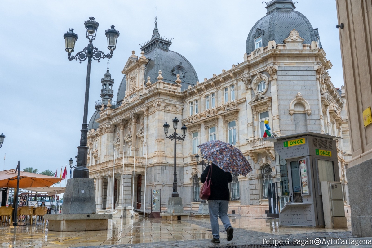 Más de 75 litros en La Azohía e Isla Plana, pero sin emergencias graves en el municipio