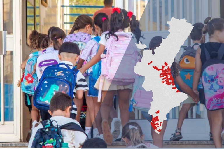 Casi 179.000 alumnos de la Comunitat Valenciana siguen sin clases este martes por la lluvia
