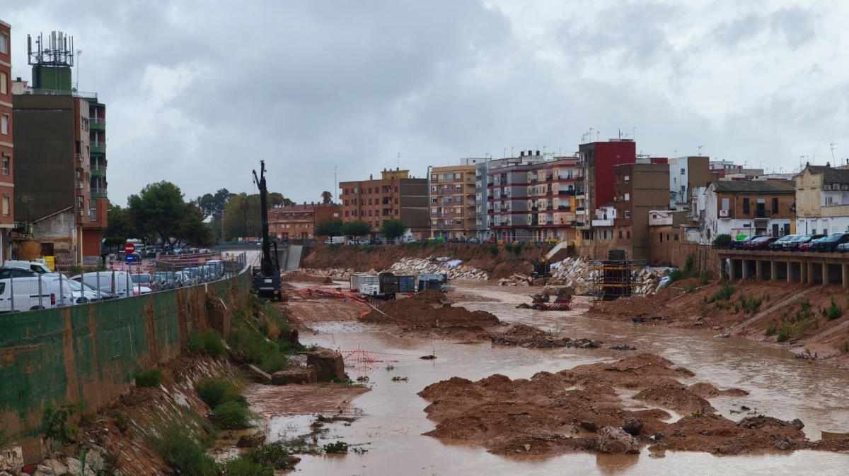Las obras de reconstrucción en los cauces afectados por la Dana, sin incidencias tras el episodio de lluvias torrenciales
