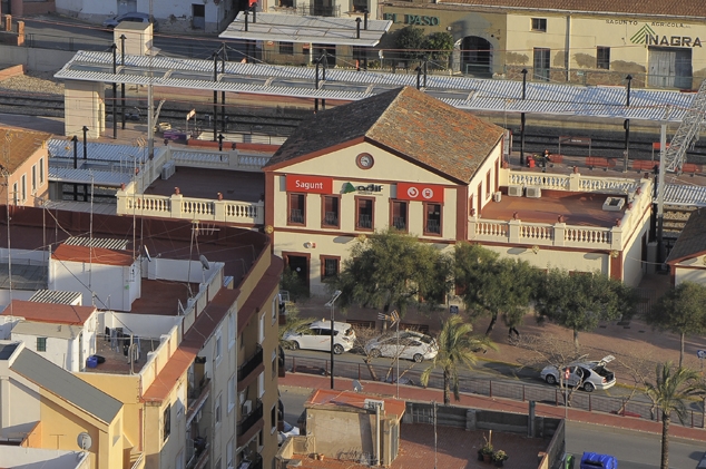 Entorno de la estación de tren de Sagunto. - Foto: AYUNTAMIENTO DE SAGUNTO Entorno de la estación de tren de Sagunto.