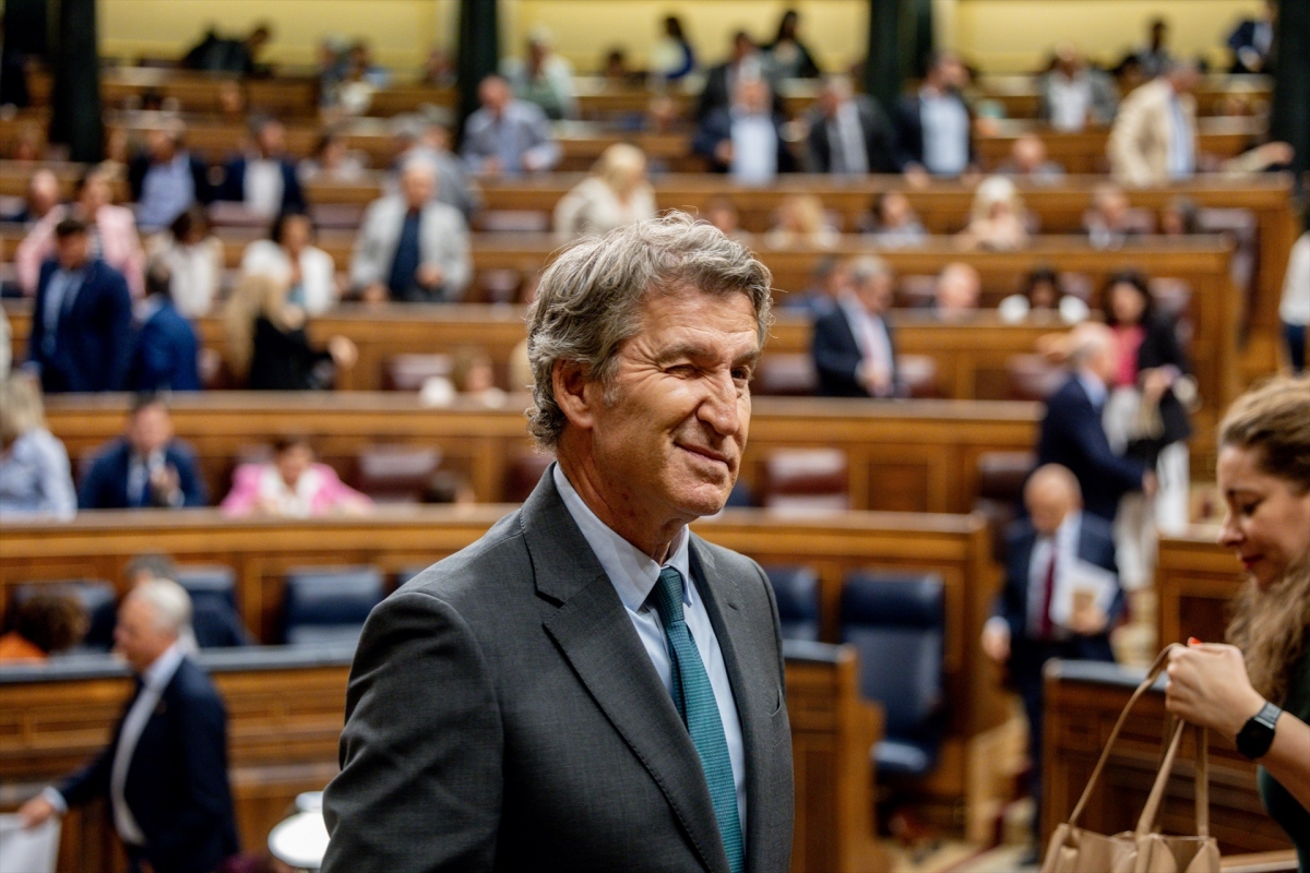 El presidente del PP, Alberto Núñez Feijóo. - Foto: RICARDO RUBIO/EP