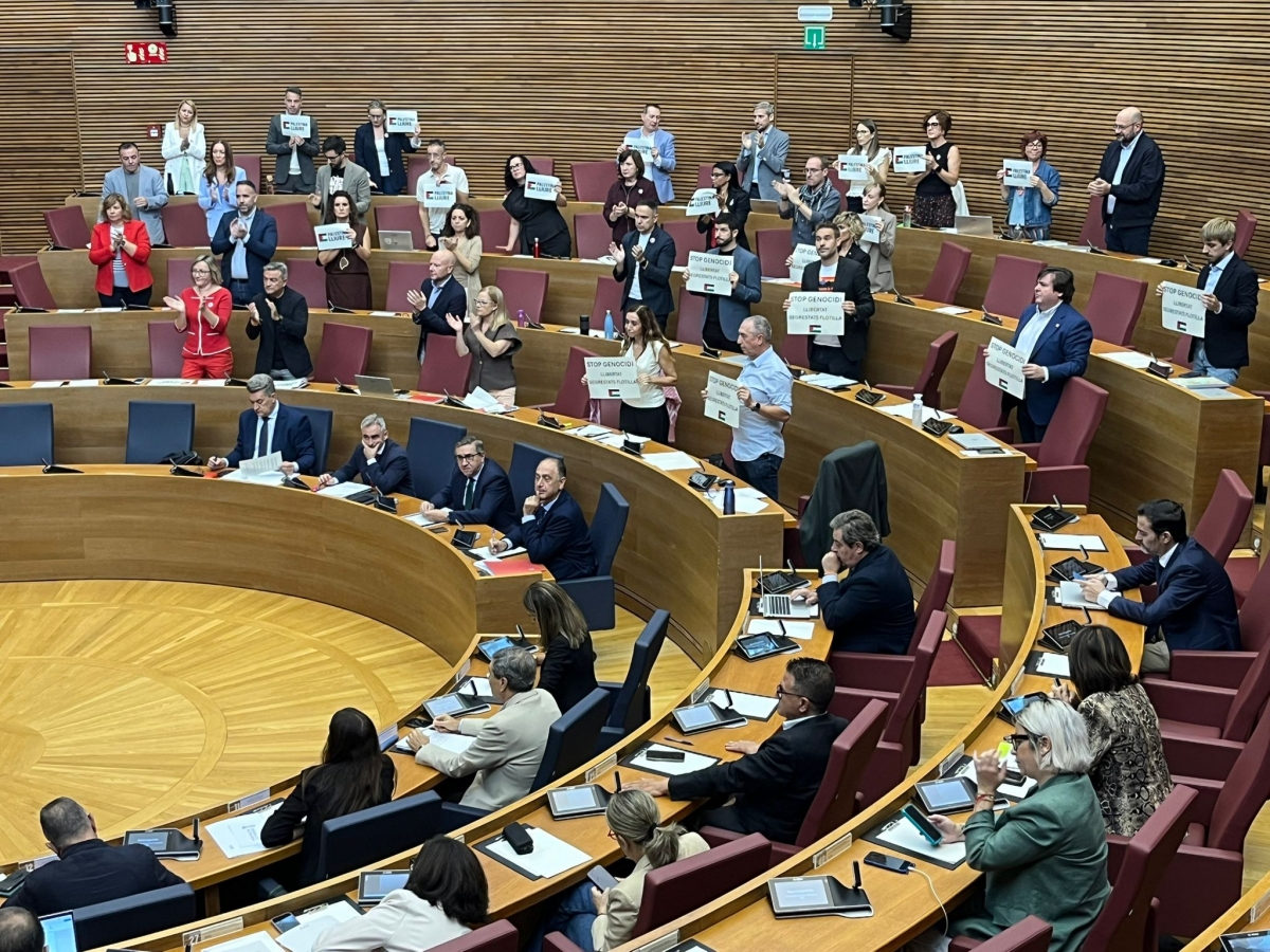 Compromís y PSPV instan a Les Corts a pedir la liberación del diputado Juan Bordera, interceptado a bordo de la Flotilla