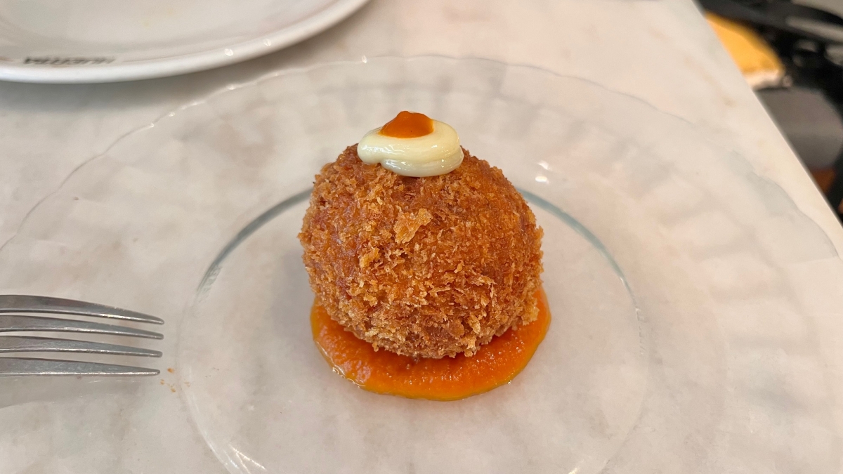 Bomba de Barceloneta en Ultramarinos Huerta 