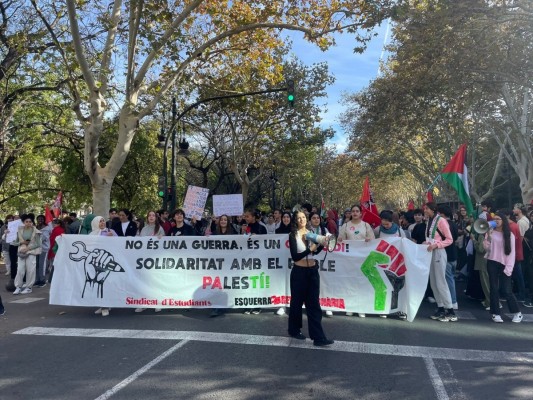 Cientos de estudiantes denuncian en València 