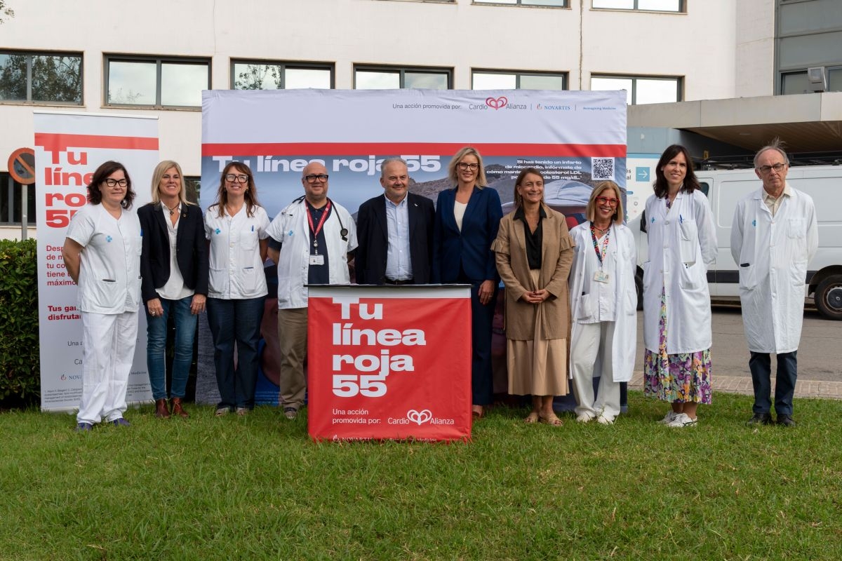 ‘Tu Línea Roja 55’ llega al Hospital de Bellvitge para concienciar sobre el colesterol LDL