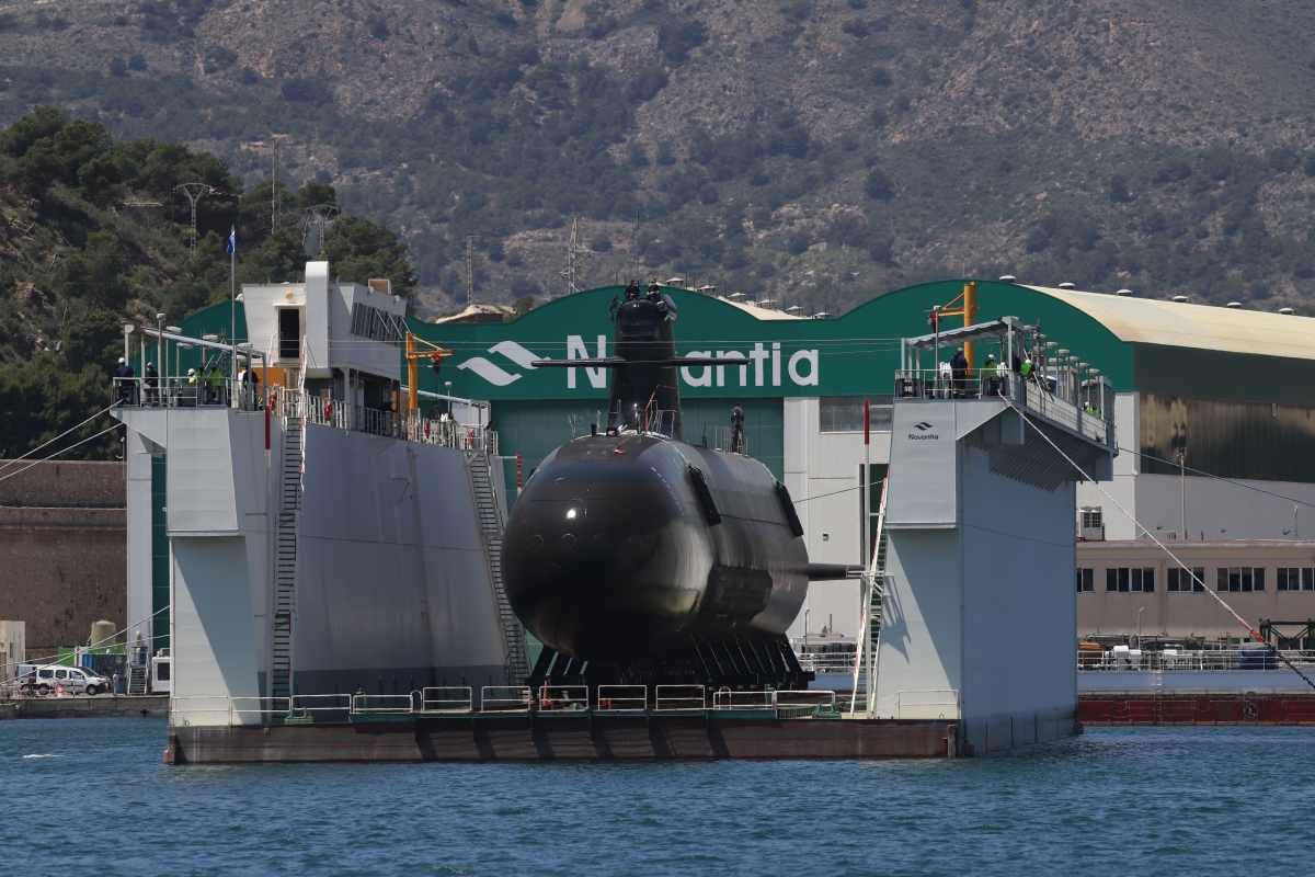 El S-82 ‘Narciso Monturiol’ se pone a flote: Cartagena vive hoy otro hito en la historia naval española