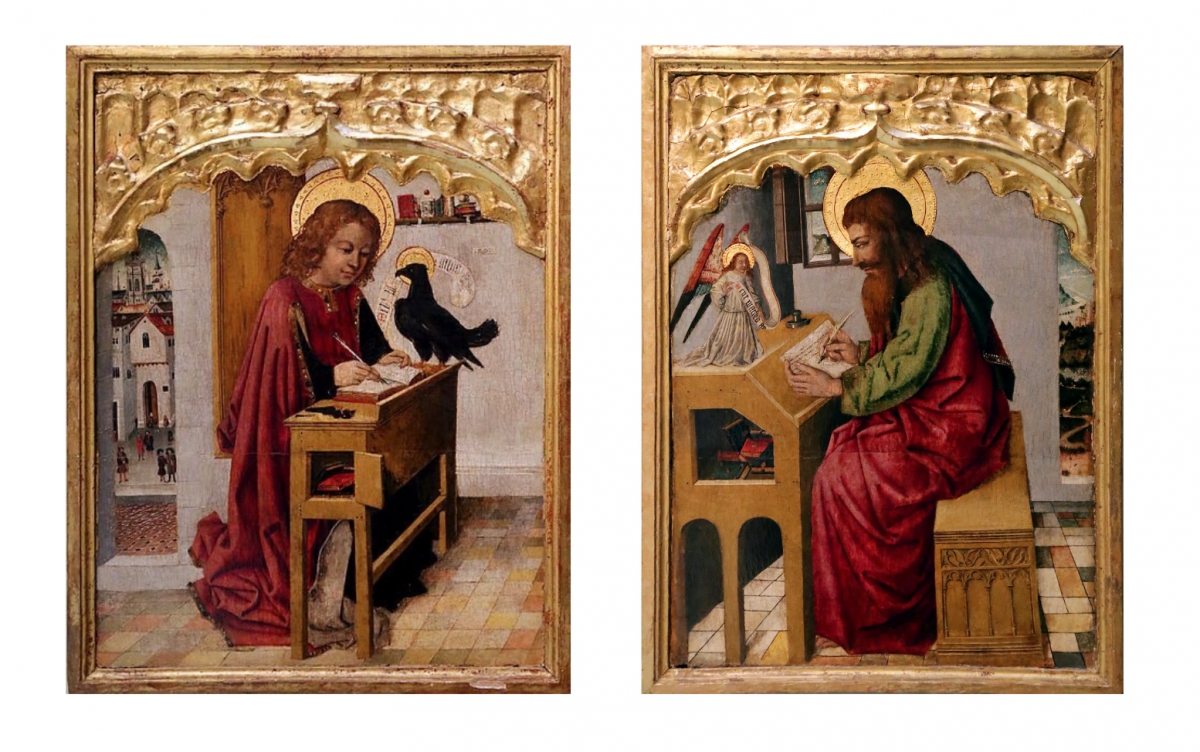 San Juan Evangelista y San Mateo de Joan Reixach - BELLES ARTS San Juan Evangelista y San Mateo de Joan Reixach