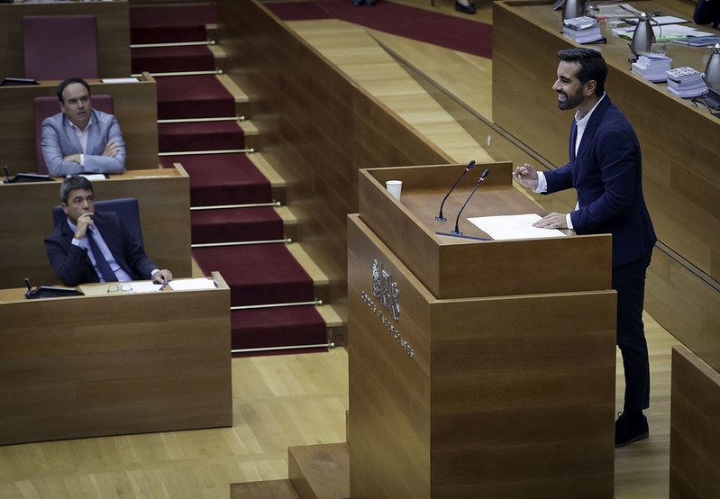 El síndic del PSPV, José Muñoz. - Foto: JOSÉ CUÉLLAR/CORTS El síndic del PSPV, José Muñoz.