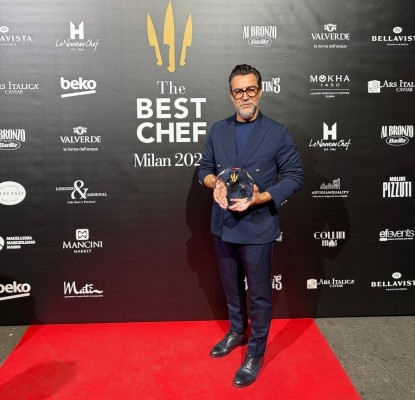 El chef Quique Dacosta, premiado como 'The Best Food Art' en Milán por The Best Chef Awards