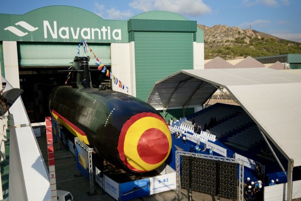 Bautizo del submarino S-82: un proyecto de décadas que consolida a Cartagena como astillero estratégico