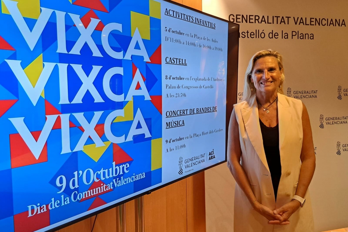 La Generalitat celebrará el 9 d'Octubre en Castelló con actividades infantiles, música o un castillo