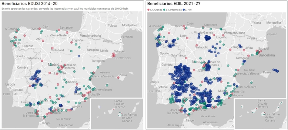  Comparativa convocatoria EDUSI 2014-2020 y EDIL 2021-2027.