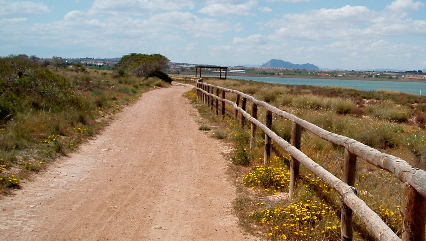Uno de los tramos de la Vía verde de Torrevieja. - FOTO: viasverdes.com Uno de los tramos de la Vía verde de Torrevieja.