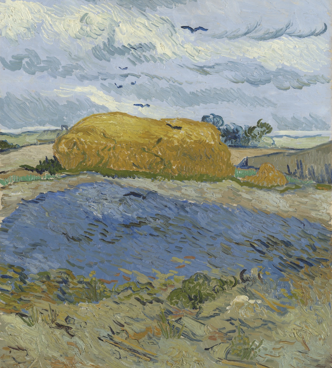 Campo de trigo bajo cielo nublado Vincent Van Gogh - Foto: ARTSUPP
