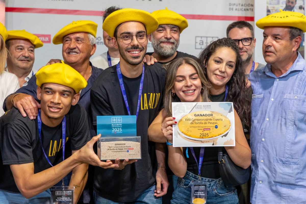 Una tortilla de patatas sin cebolla de La Falda de Chamberí (Madrid), la mejor de España
