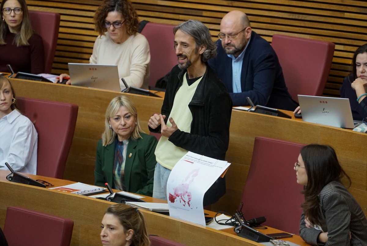 El diputado de Compromís Juan Bordera, entre los 21 españoles de la Flotilla que regresa ya a España