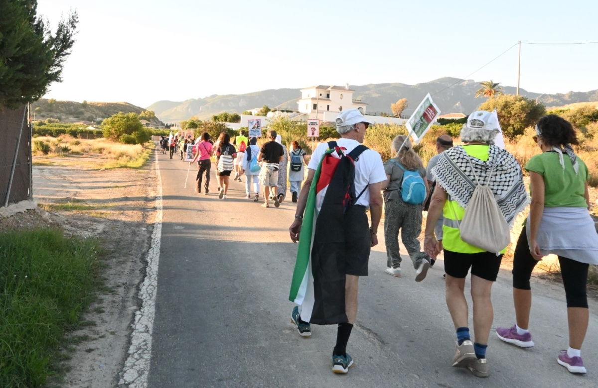 Marcha por Palestina en el Valle de Ricote.