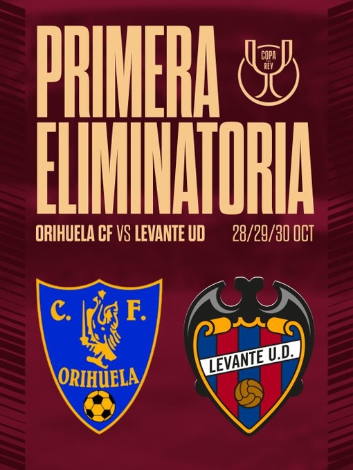 El Levante, cuarto equipo de Primera que se mide al Orihuela en Copa en el último lustro