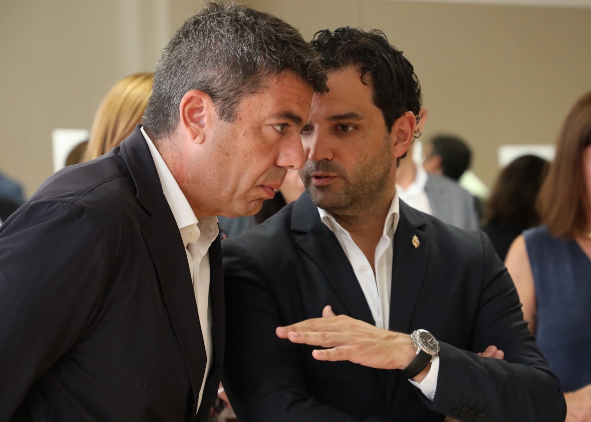 Carlos Mazón y Juan Antonio Sagredo en la presentación del Campus Sanitario Avanzado de Paterna.