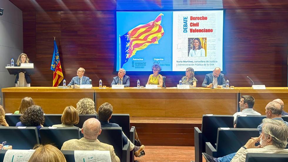 El Consell aboga por recuperar el Derecho Civil Valenciano, 