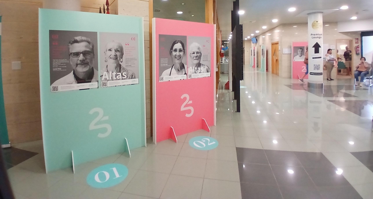 El hospital Quirónsalud Torrevieja inaugura la exposición 'Altas' en homenaje a los pacientes