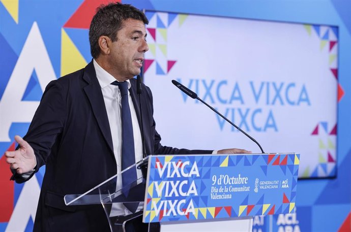 Mazón se libra del examen de la calle el 9 d'Octubre por las lluvias