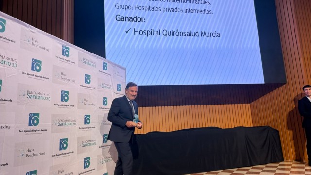 El Servicio Materno-Infantil del Hospital Quirónsalud Murcia, reconocido como el mejor de España en los Premios BSH - Best Spanish Hospitals Awards 2025