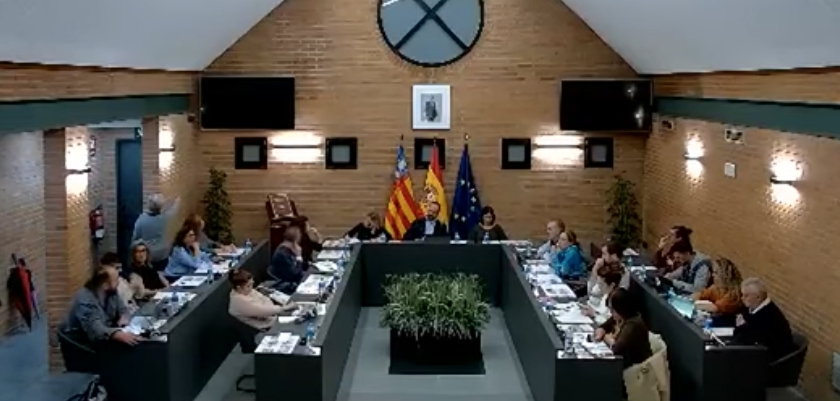Imagen del pleno de Aldaia durante el 29 de octubre