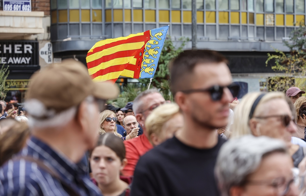 Una senyera en la Procesión Cívica de 2024.
