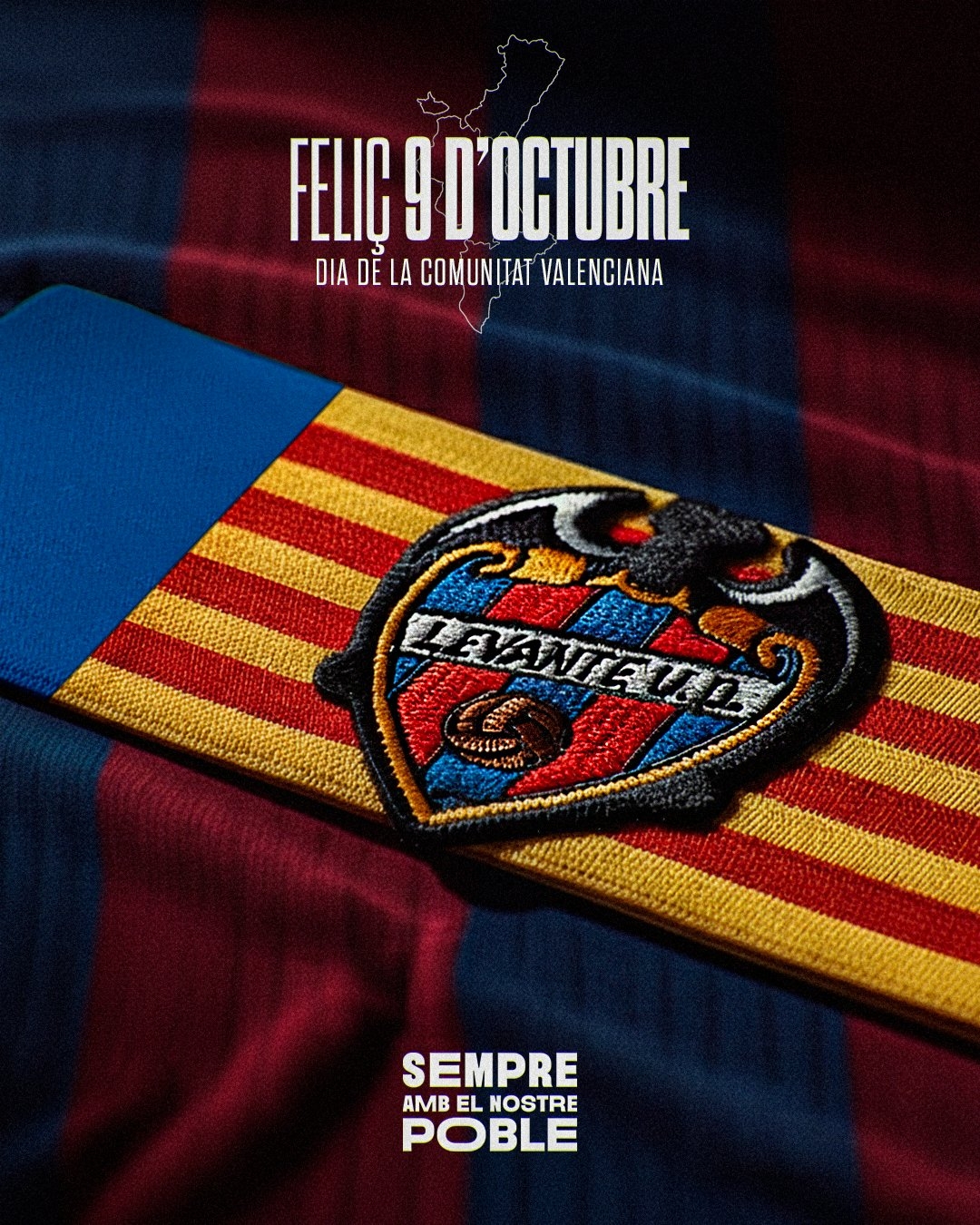 El Levante felicita el 9 d’Octubre con un video de Etta Eyong, entre otros, en valenciano