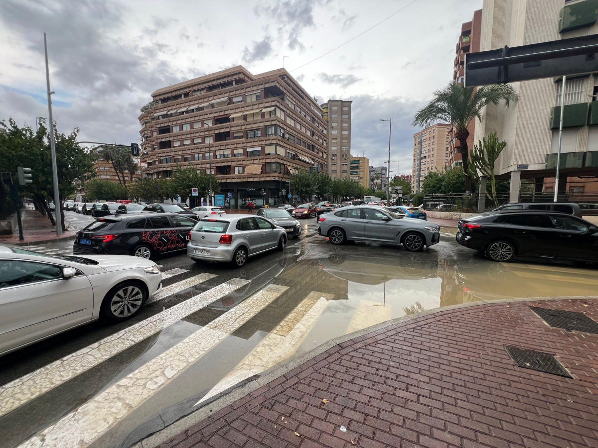 Lluvia en Murcia.