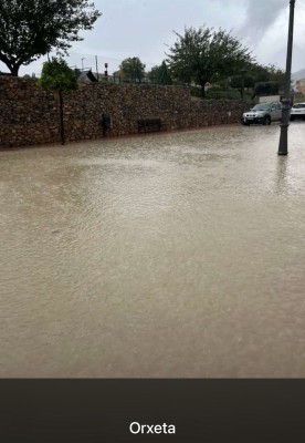 Alerta Roja en Alicante: Relleu y la Marina Alta lideran los registros de lluvia con más de 100 litros por metro cuadrado