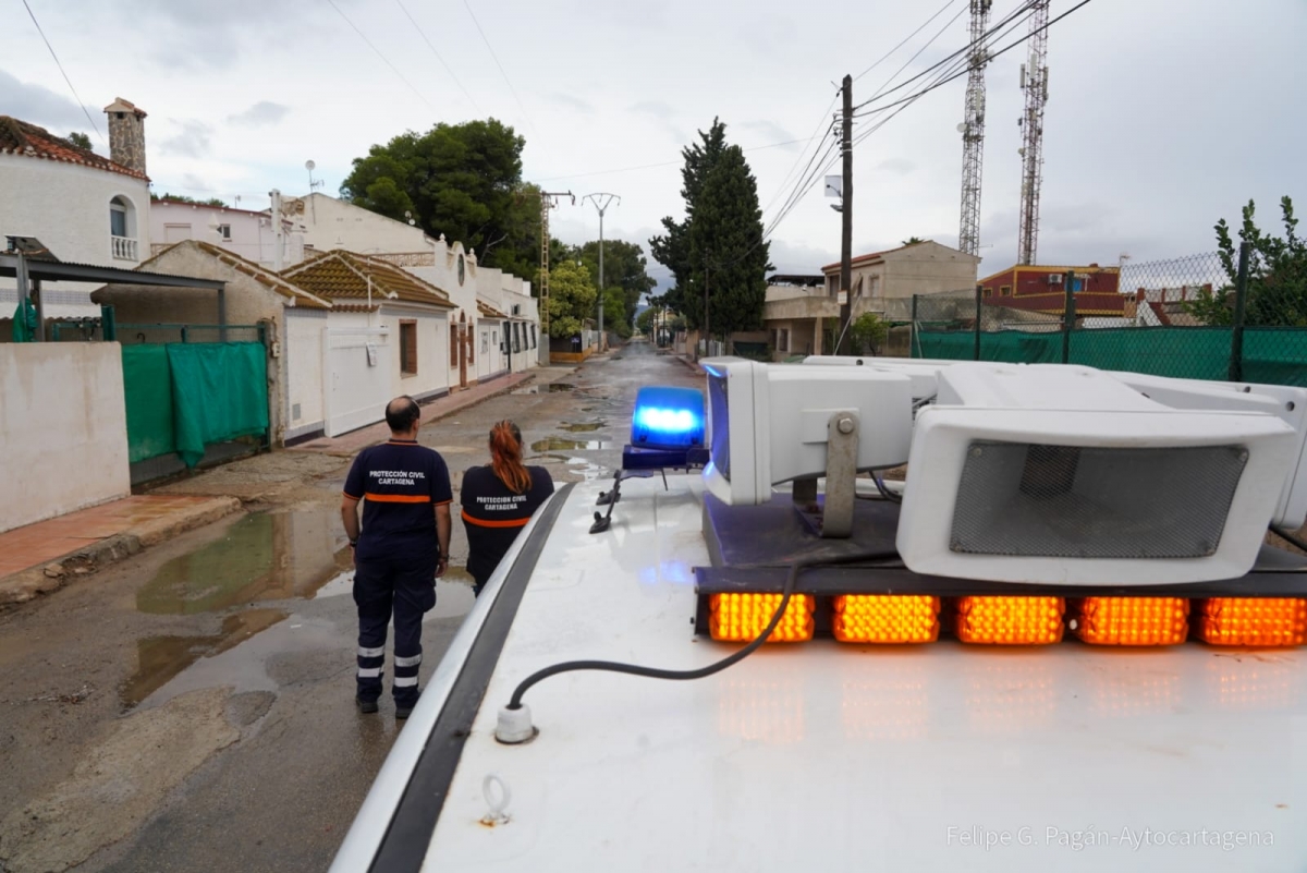 Una noche de incidencias en la Región: las intensas lluvias provocan 142 intervenciones de  Emergencias
